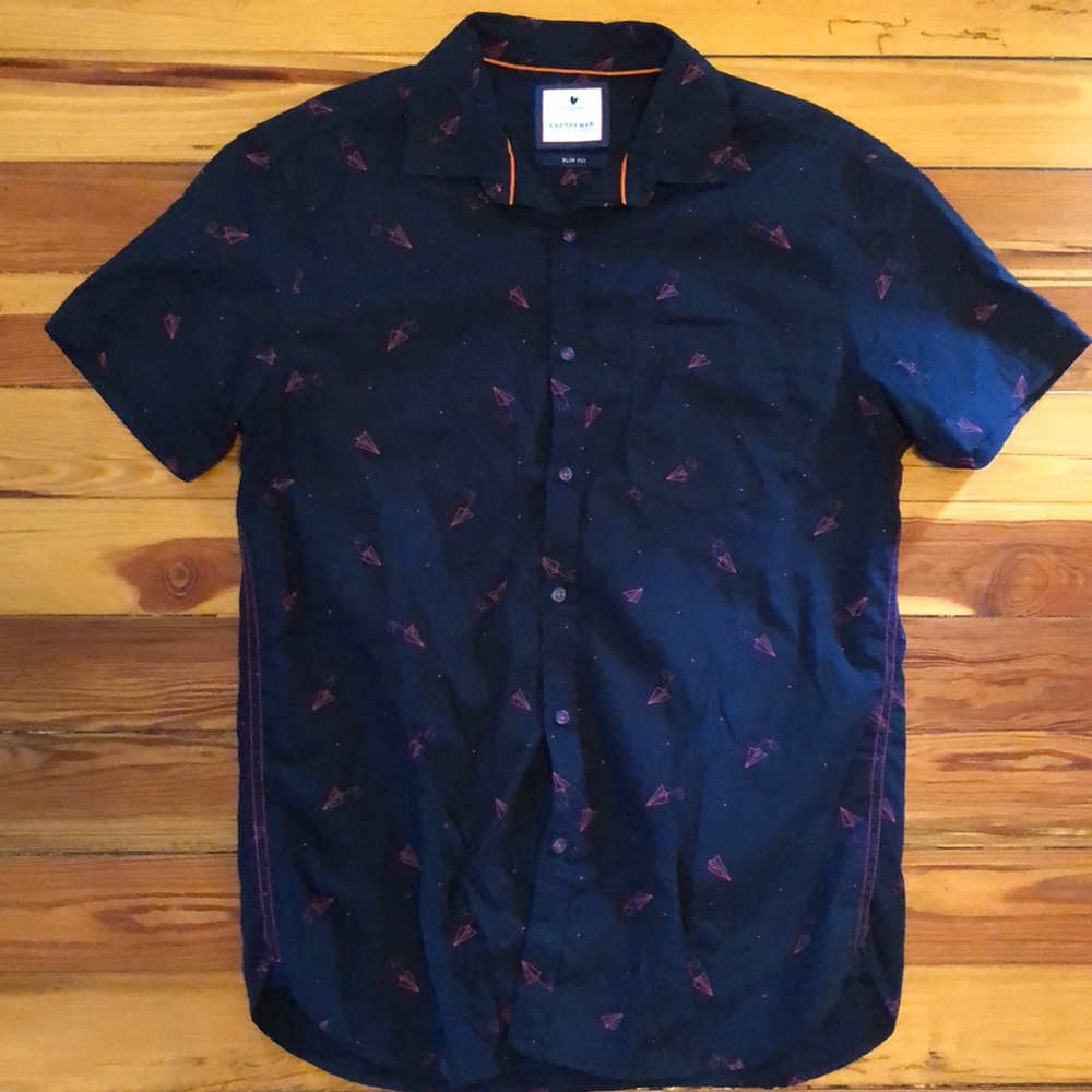 Paper Airplanes Button Down Short Sleeve